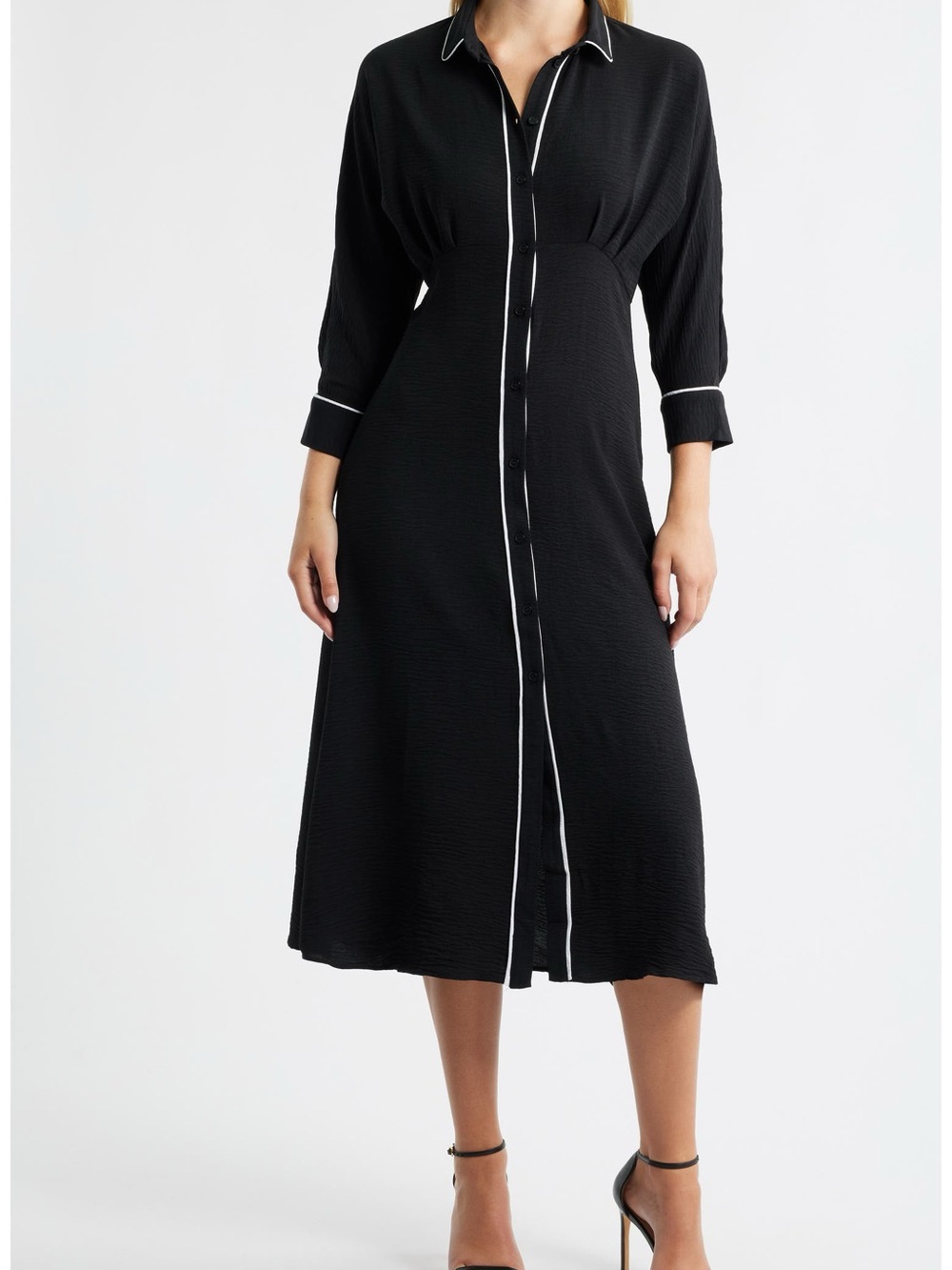 Halogen Black Jacket with White Piping